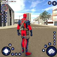 Взломанная Miami Rope Hero Spider Game  [МОД Бесконечные деньги] - стабильная версия apk на Андроид