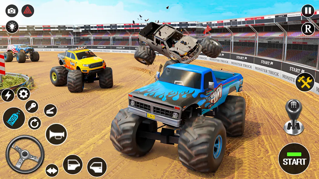 Fearless US Monster Truck Game (Фирлесс ЮЭС Монстер Трак Гейм)  [МОД Все открыто] Screenshot 1