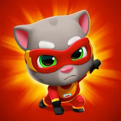 Взломанная Talking Tom Hero Dash  [МОД Mega Pack] - полная версия apk на Андроид