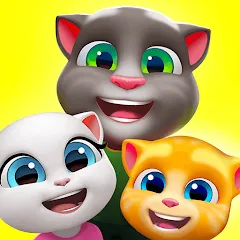 Скачать взломанную My Talking Tom Friends  [МОД Много денег] - последняя версия apk на Андроид