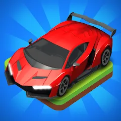 Взломанная Merge Car - Idle Merge Cars (Мердж Кар)  [МОД Много монет] - последняя версия apk на Андроид