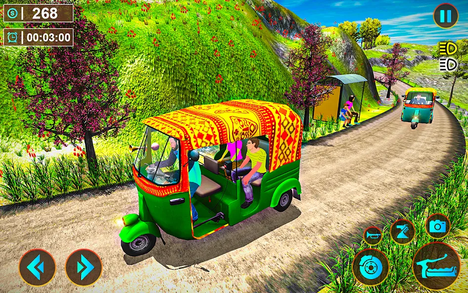 Tuk Tuk Offroad Auto Rickshaw (Тук Тук оффроуд автомобильный рикша)  [МОД Много монет] Screenshot 2