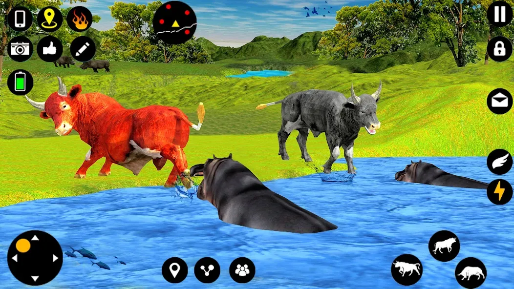 Angry Bull Attack Fight Games (Ангри Булл Атак Файт Геймс)  [МОД Unlimited Money] Screenshot 4