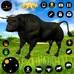 Взломанная Angry Bull Attack Fight Games (Ангри Булл Атак Файт Геймс)  [МОД Unlimited Money] - стабильная версия apk на Андроид