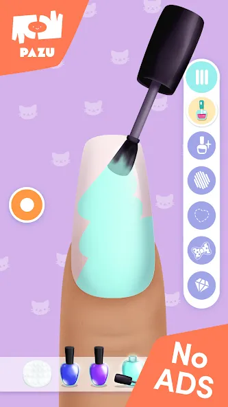 Girls Nail Salon - Kids Games  [МОД Бесконечные монеты] Screenshot 2