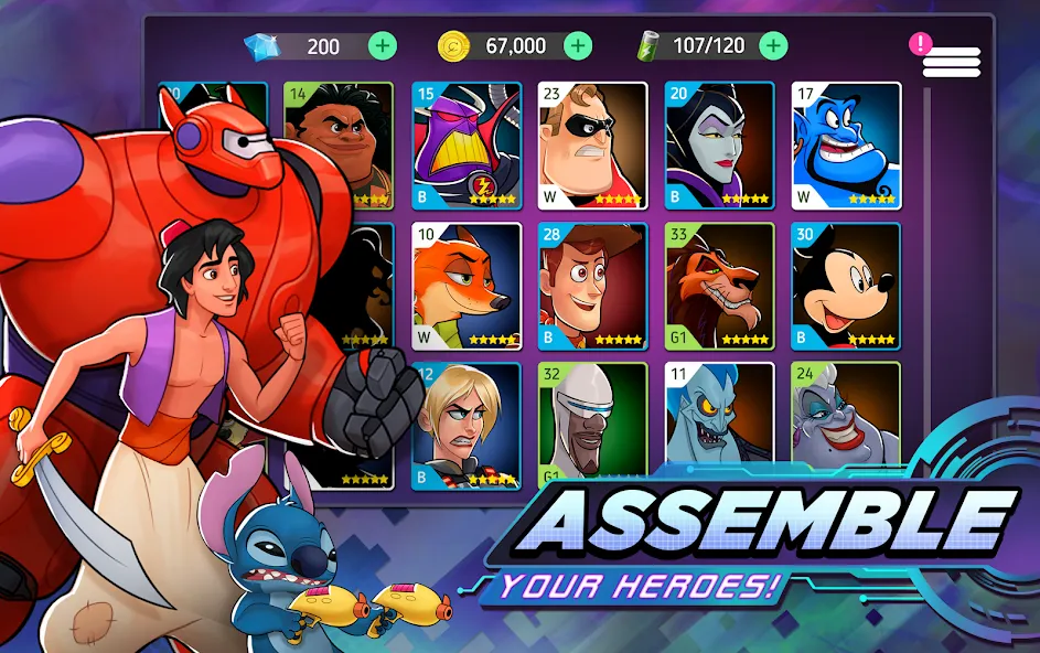 Disney Heroes: Battle Mode (Дисней Хироус)  [МОД Много монет] Screenshot 3