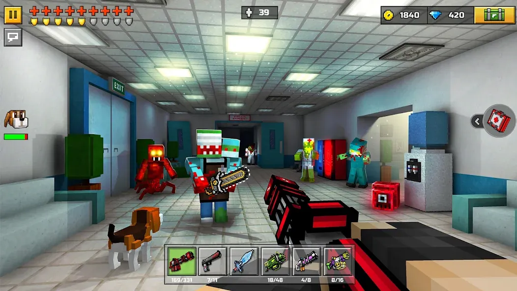 Pixel Gun 3D - FPS Shooter (Пиксельный пистолет 3Д)  [МОД Бесконечные деньги] Screenshot 4