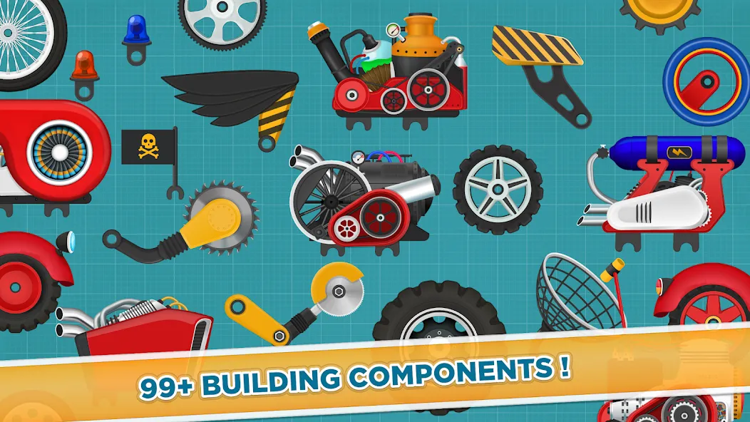 Car Builder & Racing for Kids  [МОД Mega Pack] Screenshot 5