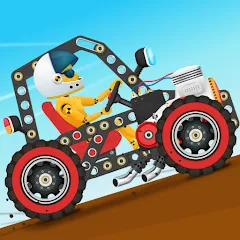 Взлом Car Builder & Racing for Kids  [МОД Mega Pack] - стабильная версия apk на Андроид