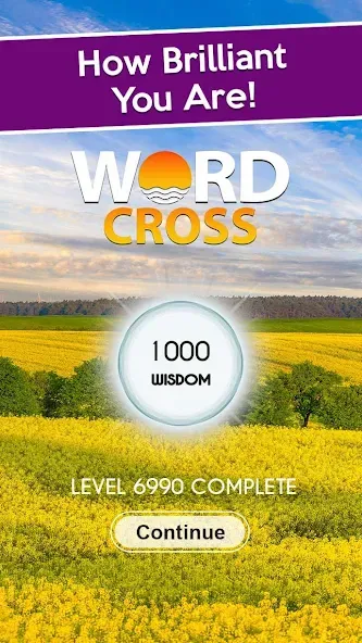 Word Cross: Crossy Word Search (Уорд Кросс)  [МОД Все открыто] Screenshot 1