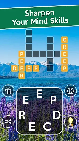 Word Cross: Crossy Word Search (Уорд Кросс)  [МОД Все открыто] Screenshot 2