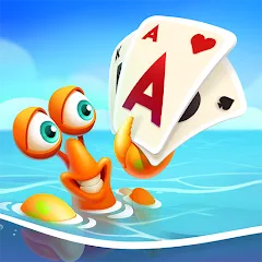 Взлом Undersea Solitaire Tripeaks (Андерси Солитэр Трипикс)  [МОД Unlimited Money] - последняя версия apk на Андроид