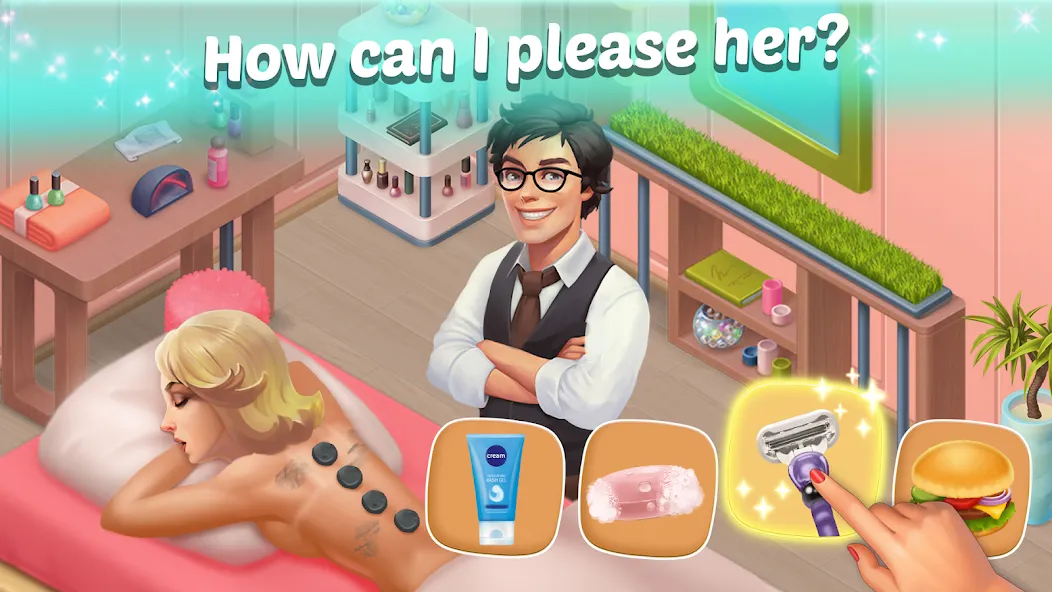 Family Hotel: love & match-3 (Фэмели Отель)  [МОД Бесконечные монеты] Screenshot 1