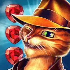 Взломанная Indy Cat for VK  [МОД Много монет] - последняя версия apk на Андроид