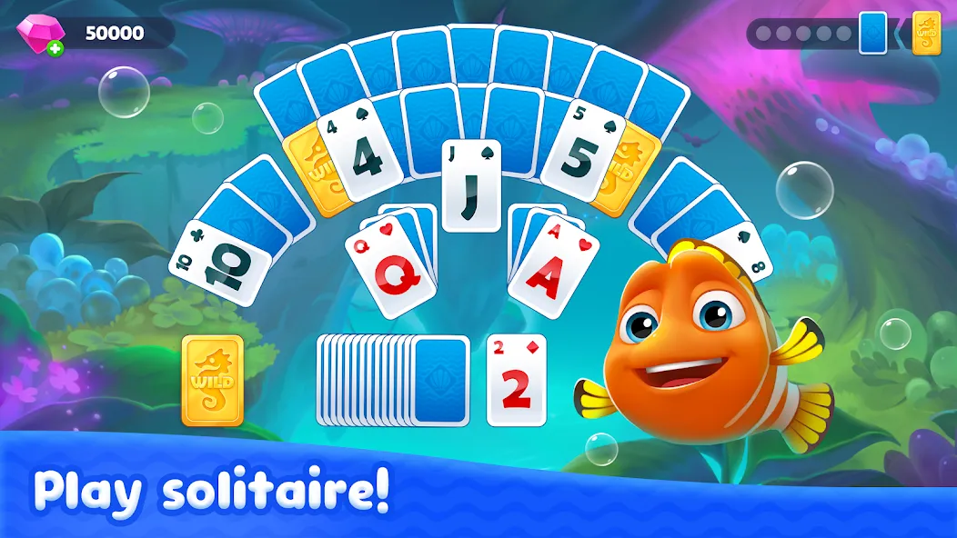 Fishdom Solitaire (Фишдом Солитер)  [МОД Mega Pack] Screenshot 2