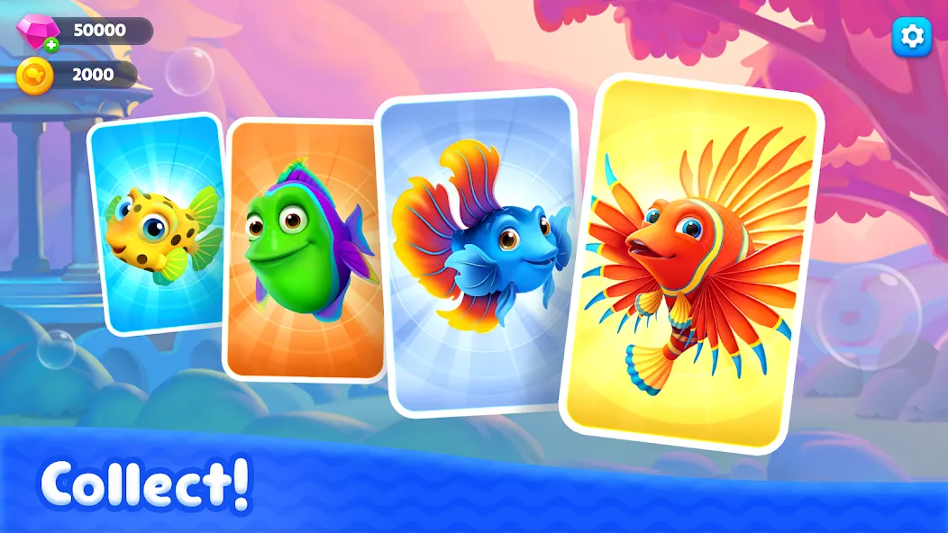 Fishdom Solitaire (Фишдом Солитер)  [МОД Mega Pack] Screenshot 4