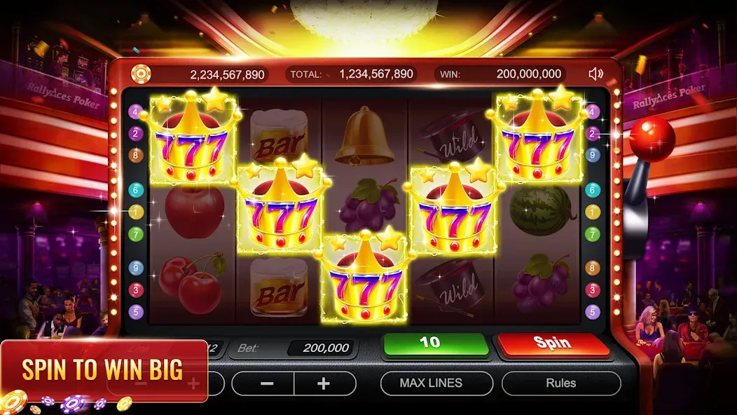 RallyAces Poker (РаллиЭйс Покер)  [МОД Unlimited Money] Screenshot 2