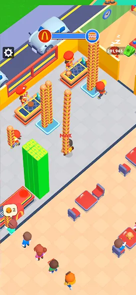 My Burger Shop: Burger Games (Май Бургер Шоп Игры)  [МОД Бесконечные монеты] Screenshot 3