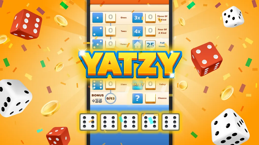 Yatzy - Fun Classic Dice Game (Ятзи)  [МОД Menu] Screenshot 1