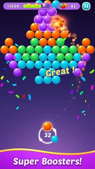 Bubble Shooter Gem Puzzle Pop (Бабл Шутер Драгоценный камень)  [МОД Много денег] Screenshot 2