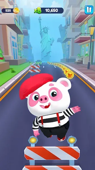 Piggy Panda Run: Fun Game  [МОД Unlimited Money] Screenshot 2