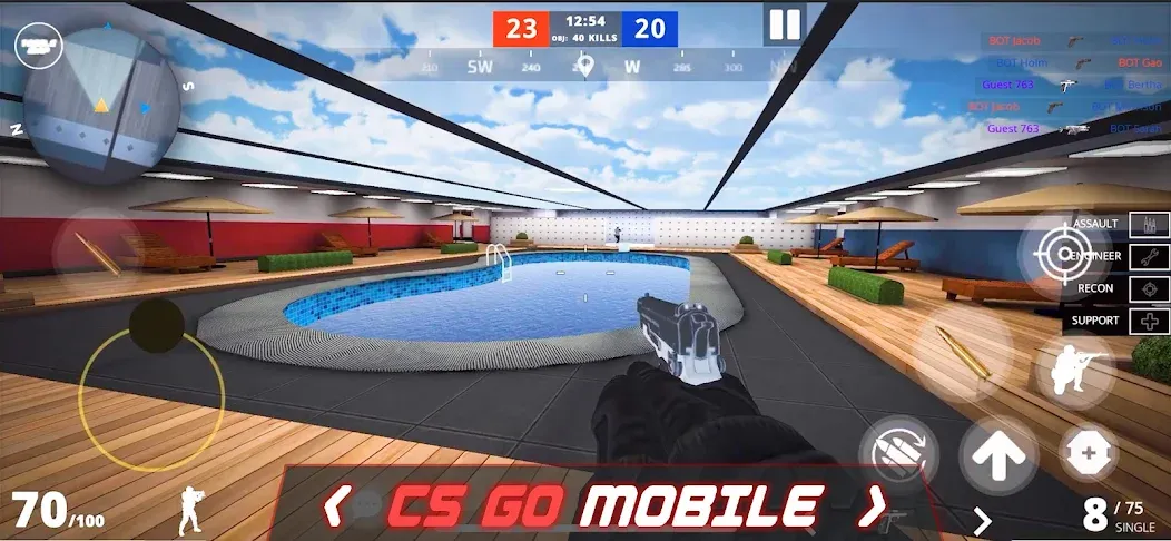 Epic Battle CS:FPS Mobile Game  [МОД Все открыто] Screenshot 1