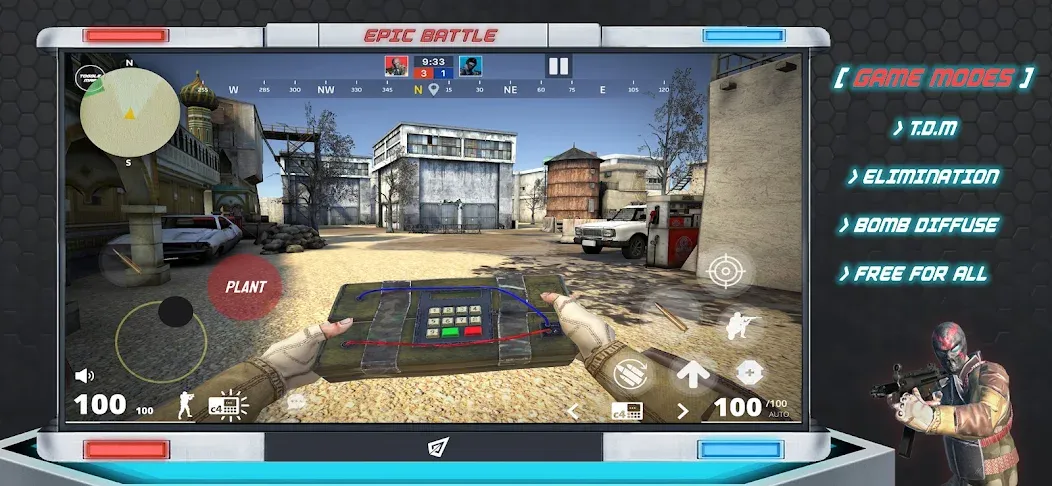 Epic Battle CS:FPS Mobile Game  [МОД Все открыто] Screenshot 3