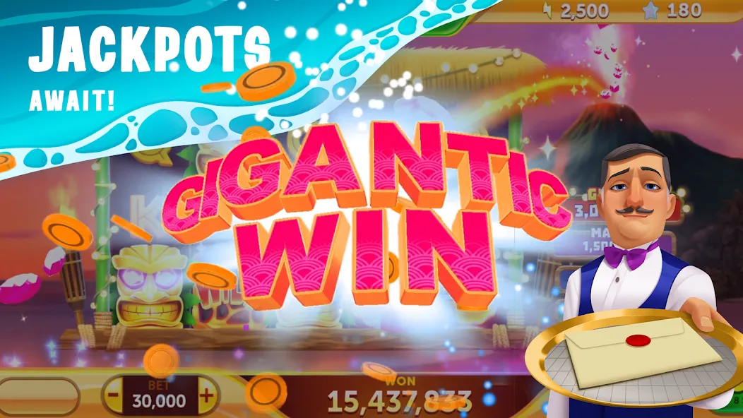 Paradise Fortune Casino Slots (Парадиз Форчун Казино Слотс)  [МОД Много денег] Screenshot 2