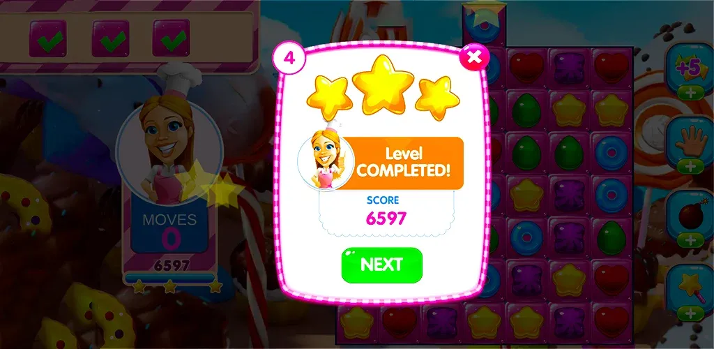 Jelly Kingdom Crush - Match 3  [МОД Mega Pack] Screenshot 4