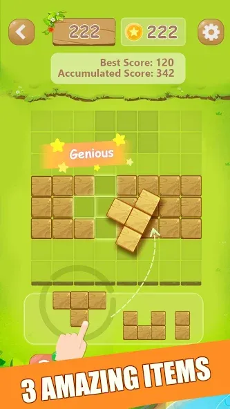 Puzzle Green Blocks (Пазл Зеленые Блоки)  [МОД Меню] Screenshot 3