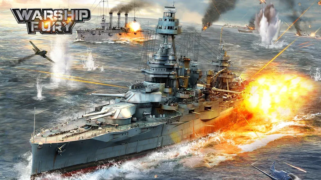 Warship Fury  [МОД Все открыто] Screenshot 1