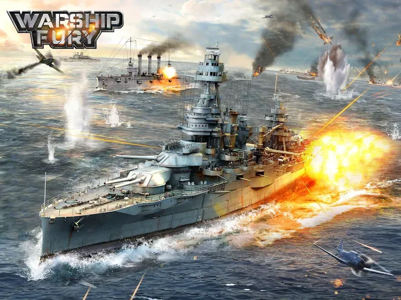 Warship Fury  [МОД Все открыто] Screenshot 5