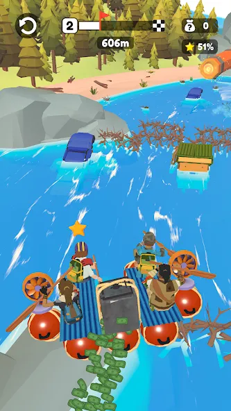 Raft Racing (ДИУАфтинг)  [МОД Mega Pack] Screenshot 2