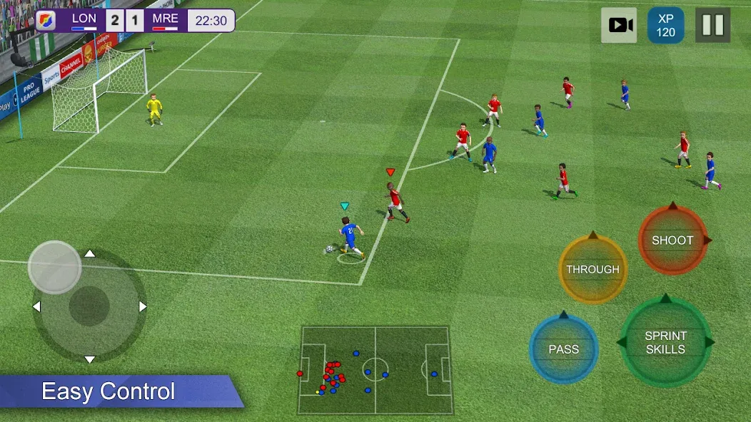 Pro League Soccer (Про лига футбола)  [МОД Много монет] Screenshot 1