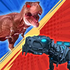 Скачать взломанную Dinosaur Monster Fight Battle (Бамбам Монстр Против 100 Дверей)  [МОД Все открыто] - полная версия apk на Андроид