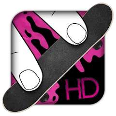 Взломанная Fingerboard HD Skateboarding (Фингерборд ХД скейтбординг)  [МОД Menu] - последняя версия apk на Андроид