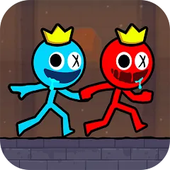 Взломанная Red and Blue Stickman 2024 (Ред энд Блу Стикмен 2)  [МОД Unlimited Money] - стабильная версия apk на Андроид