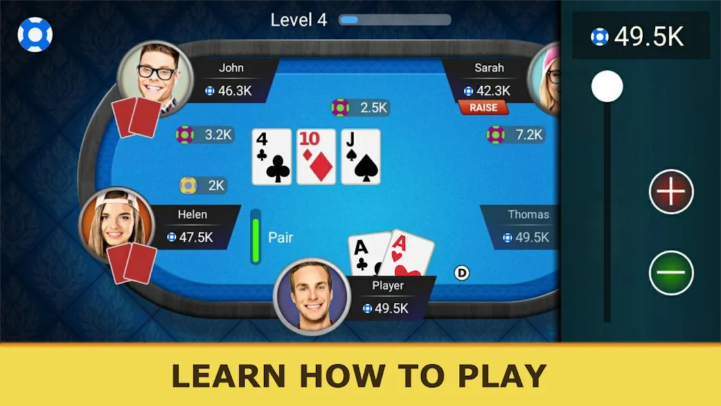 Poker Offline: Texas Holdem  [МОД Бесконечные деньги] Screenshot 3