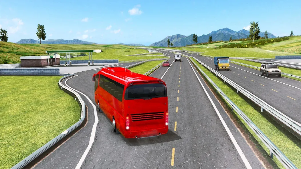 Highway Bus Simulator Bus Game  [МОД Menu] Screenshot 4