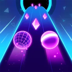 Взломанная Rolling Twins: Music Ball Rush (Роллинг Твинс)  [МОД Menu] - полная версия apk на Андроид