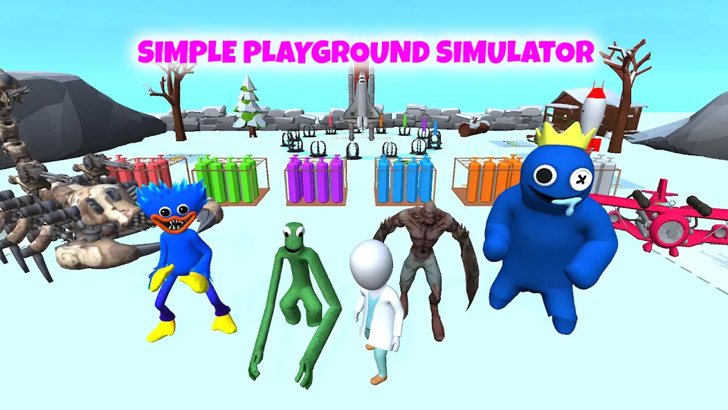 Grimace monster playground (Батл Плейграунд Монстерс)  [МОД Unlocked] Screenshot 4