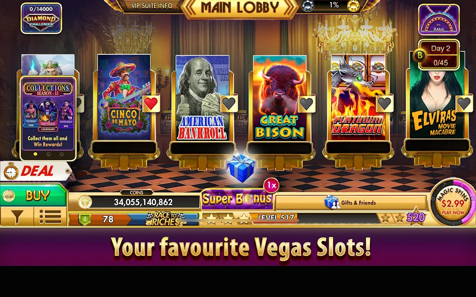 Black Diamond Casino Slots (СЛОТЫ)  [МОД Menu] Screenshot 1