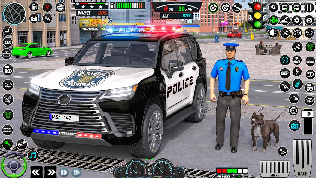 US Police Car Parking - King  [МОД Mega Pack] Screenshot 1