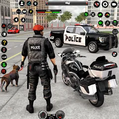 Взлом US Police Car Parking - King  [МОД Mega Pack] - полная версия apk на Андроид