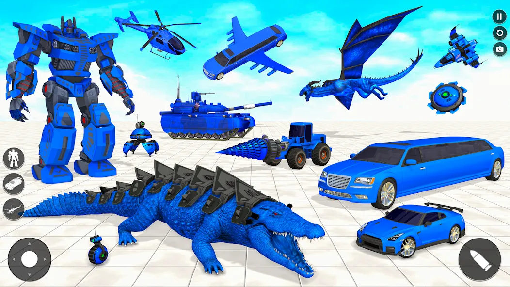 Crocodile Animal Robot Games  [МОД Все открыто] Screenshot 5