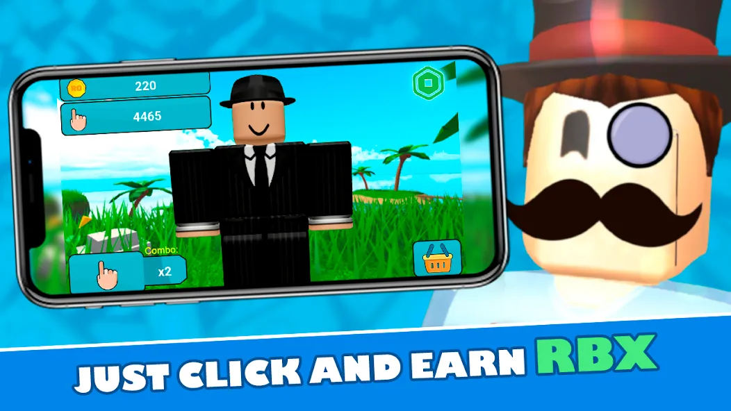 RoClicker - Robux (РоКликер)  [МОД Много денег] Screenshot 1