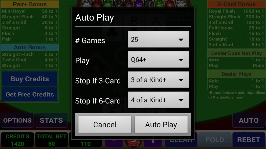 Ace 3-Card Poker (эйс 3)  [МОД Бесконечные деньги] Screenshot 5