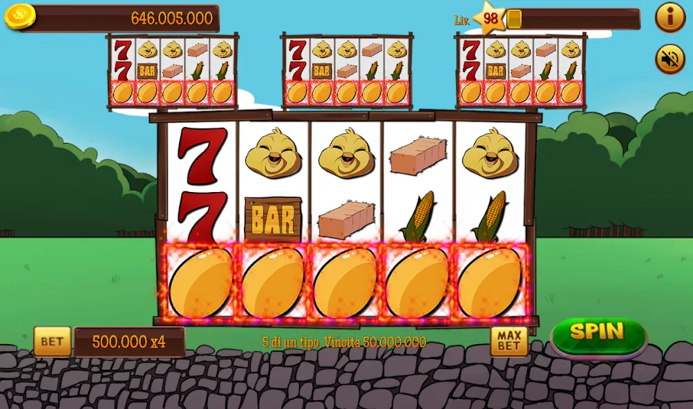 Slot Gallina 4 (Слот Галлина 4)  [МОД Бесконечные монеты] Screenshot 1