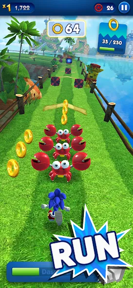 Sonic Dash - Endless Running (Соник Дэш)  [МОД Много монет] Screenshot 1