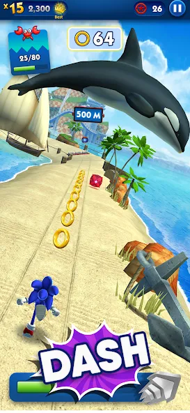 Sonic Dash - Endless Running (Соник Дэш)  [МОД Много монет] Screenshot 2